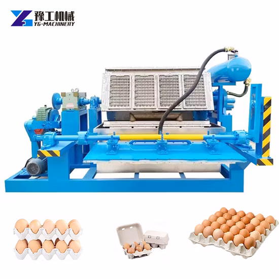 Máquina de bandeja de huevos de pulpa de papel Ce con equipos de formación de máquinas de moldeo